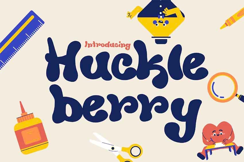 Huckleberry Fun Word Fonts