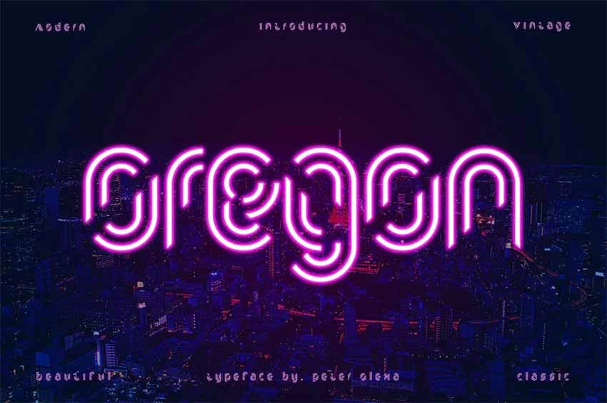 Oregon Futuristic Fonts