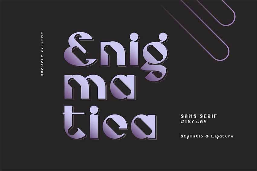 Enigmatica Futuristic Digital Fonts