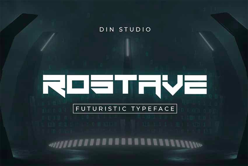 Rostave Futuristic Fonts