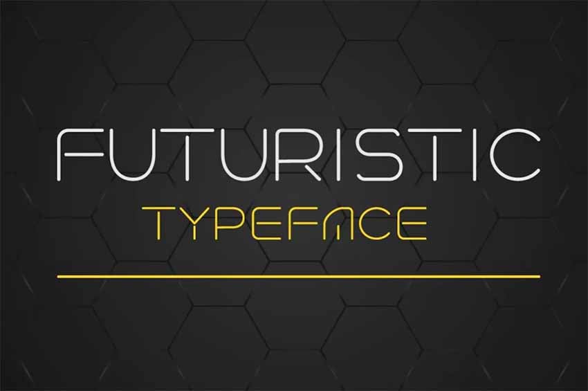 Futuristic Linear Fonts