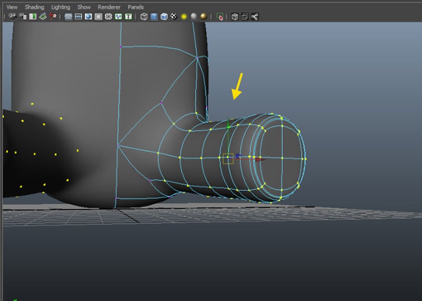 Scale up the vertices