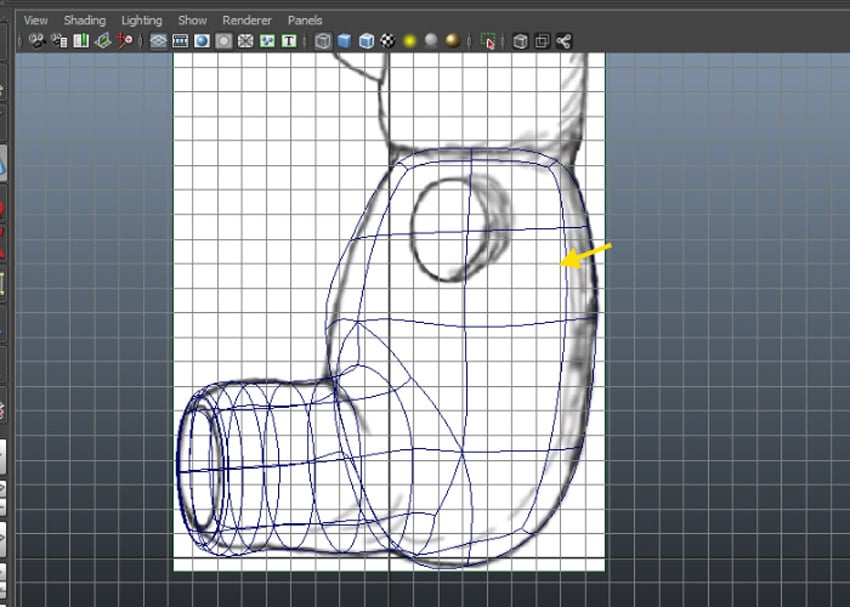 Begin hand modelling