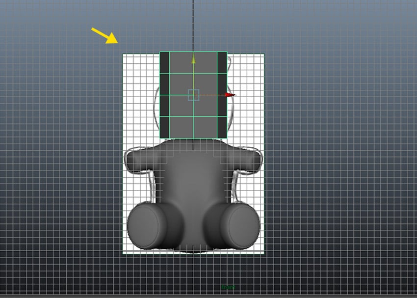 Jump in the front view 