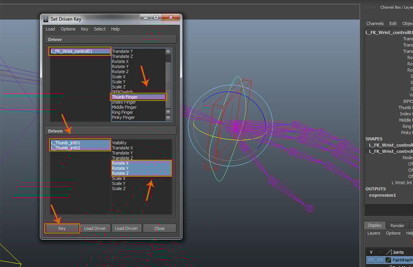 Thumb Finger attribute