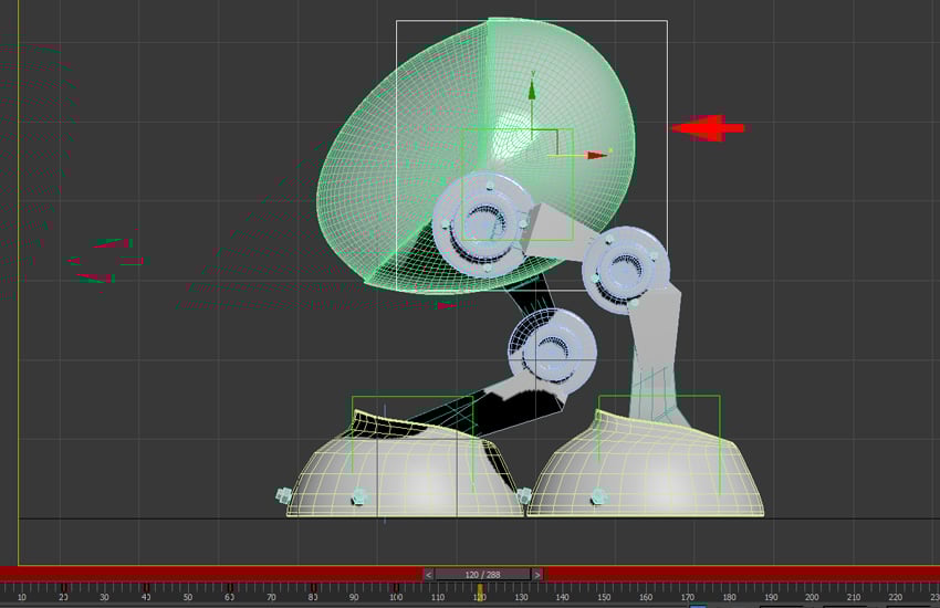 With the head dummy selected