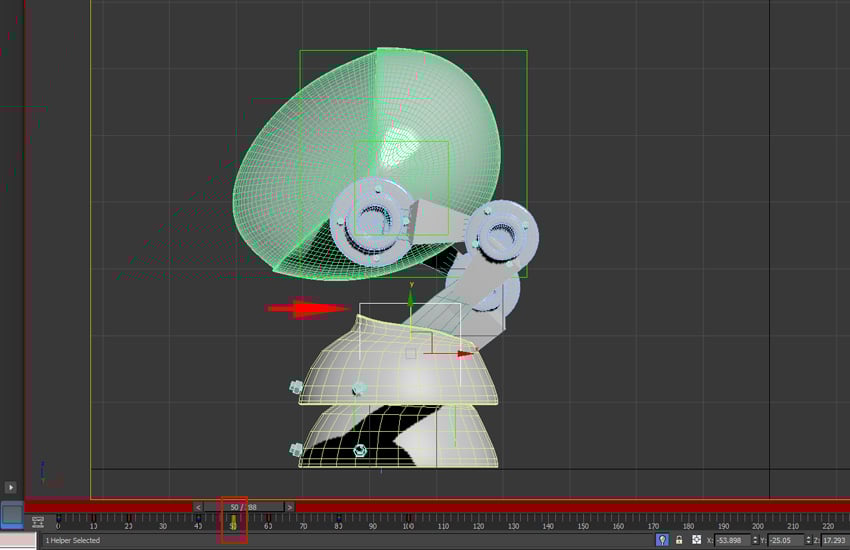 With the left leg dummy selected