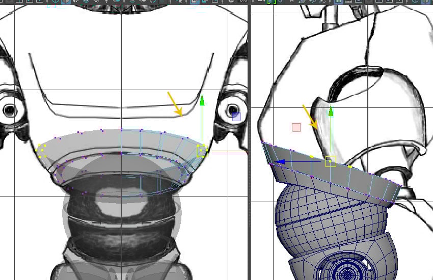 Adjust the vertices of the mesh