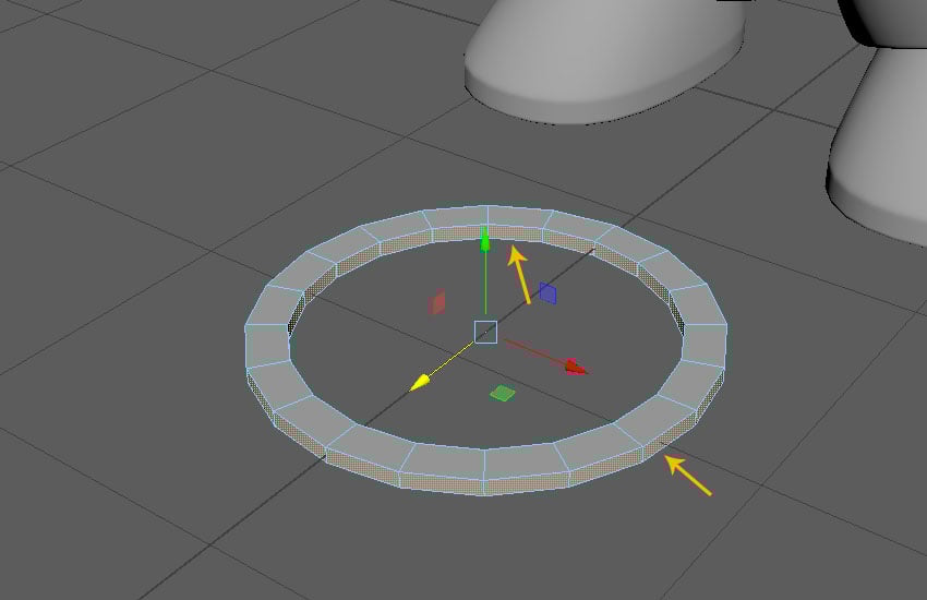 Jump in the face selection mode