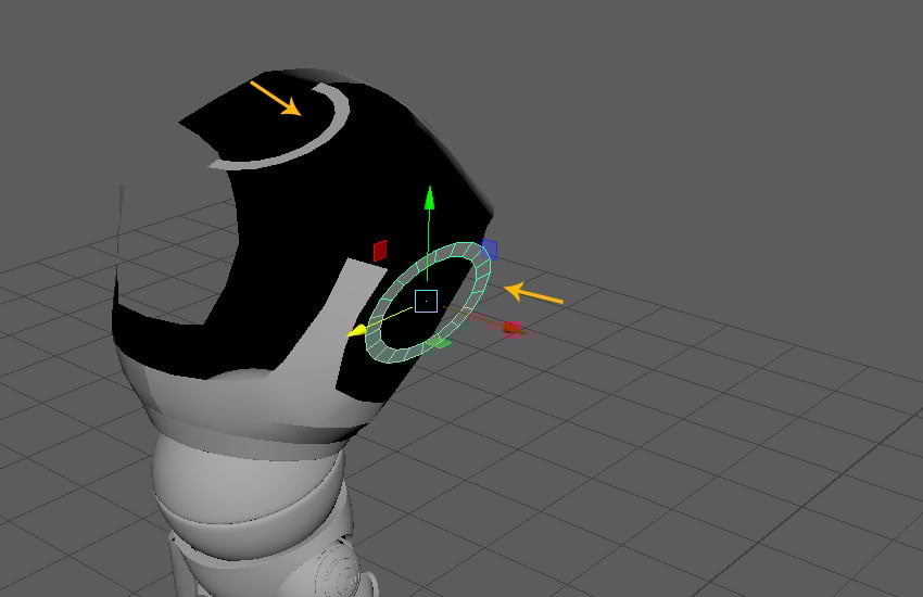 Create another ring polygon mesh