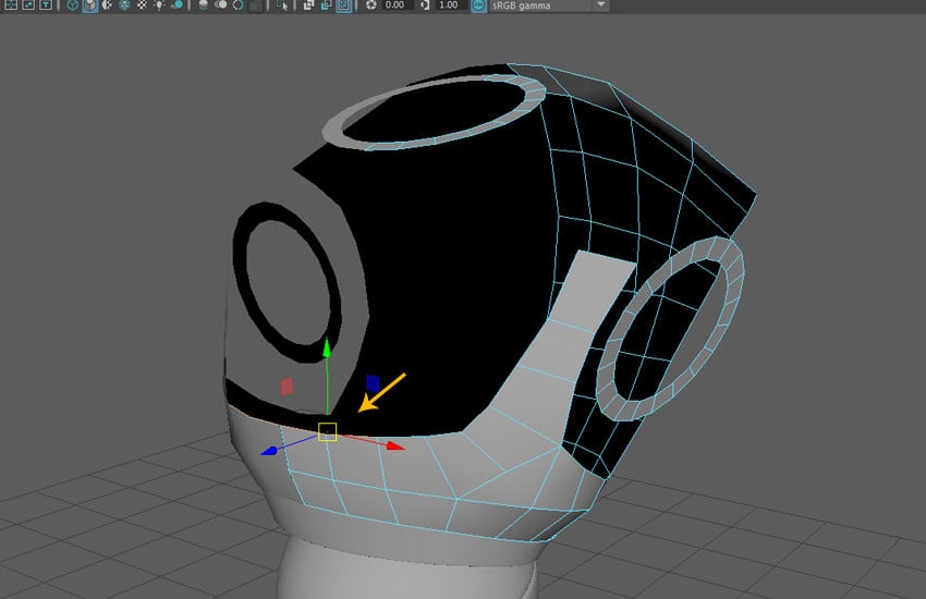 Select the two indicated edges