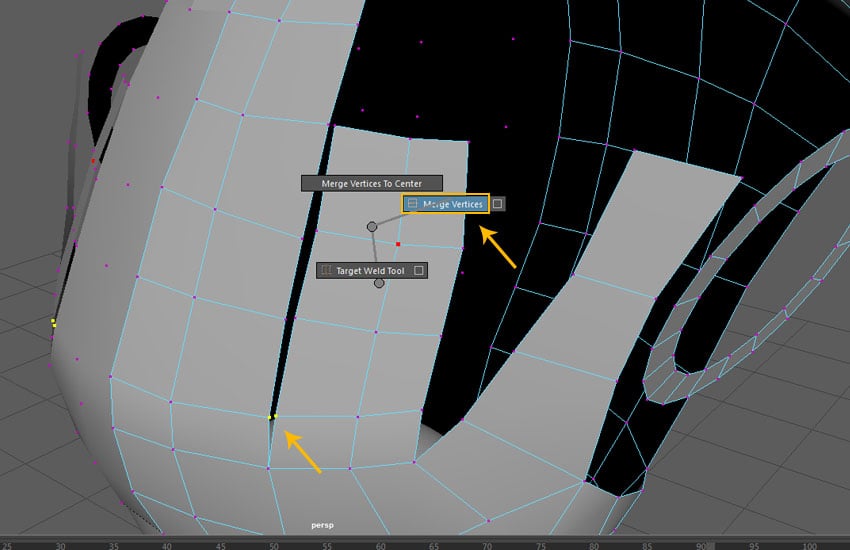 Merge Vertices command
