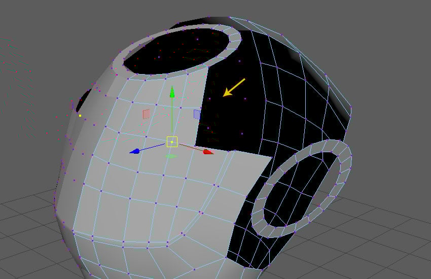Jump in the vertex selection mode