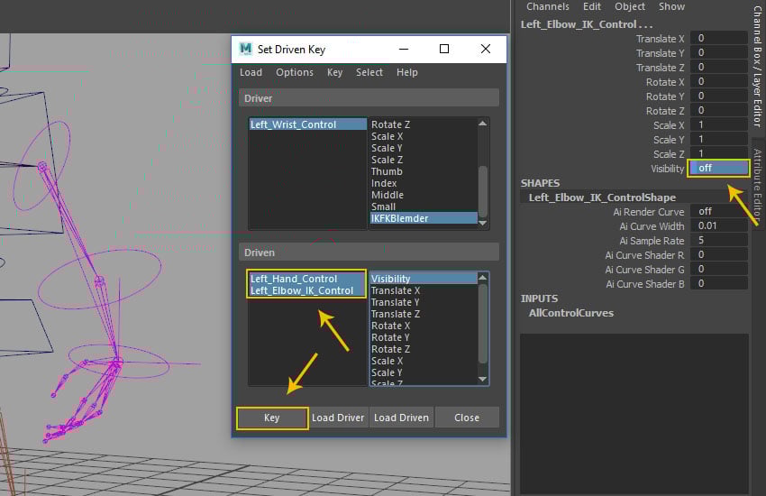 Visibility attribute 
