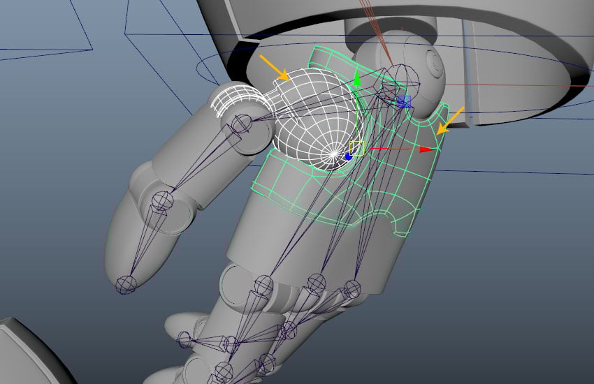 Select the base ball mesh