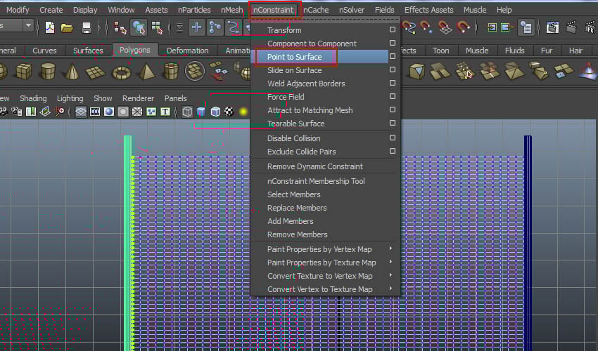 nConstraint  Point to Surface