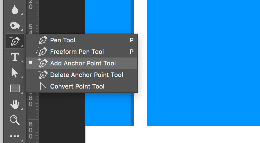 Add anchor point tool