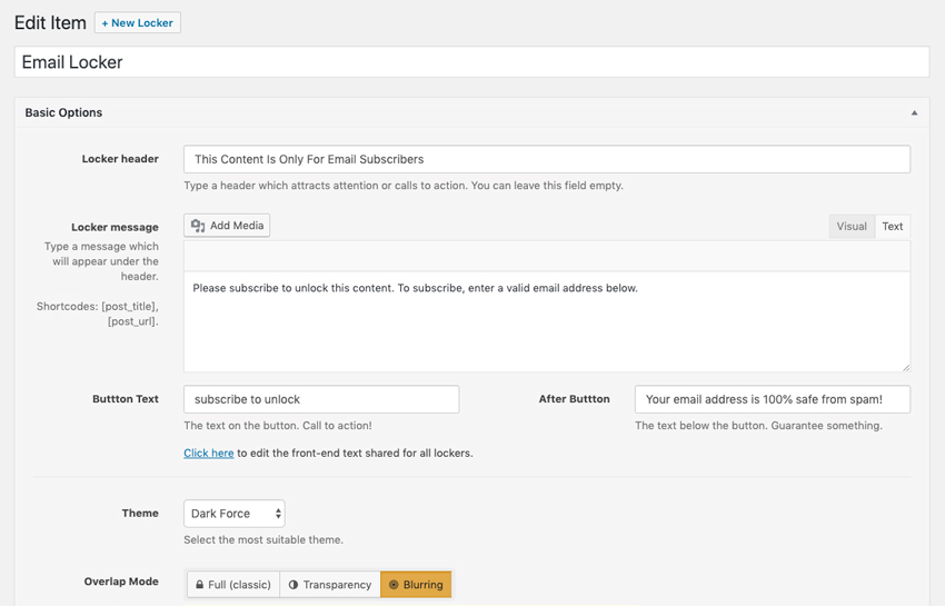 Setting up Opt-In Panda