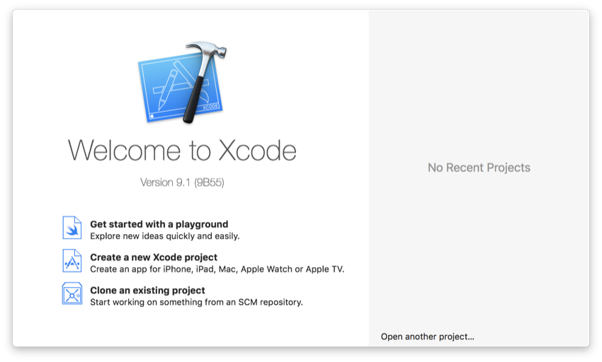 Figure 1 Create an Xcode Project