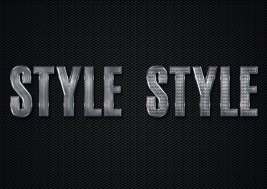 example of different texture pattern settings