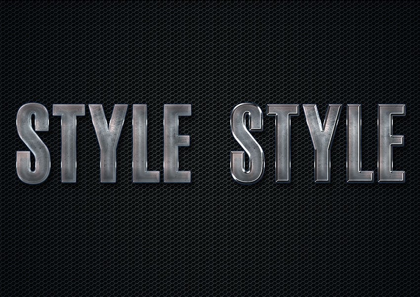 example of different shadow mode settings