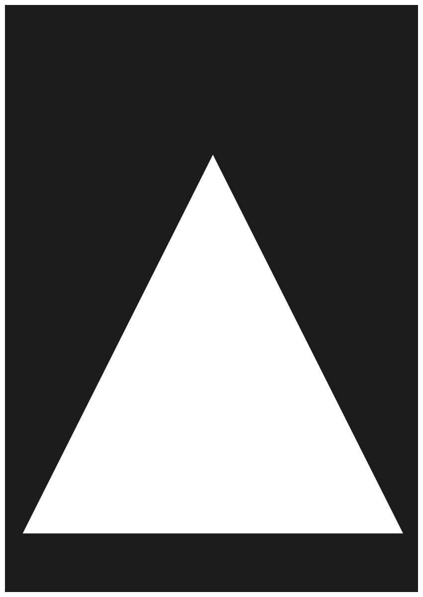 create white triangle 
