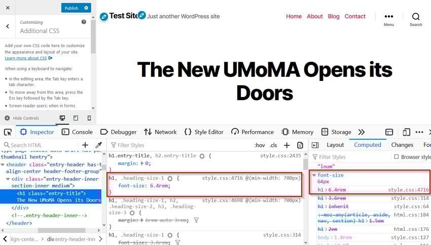 Find CSS to override in DevTools