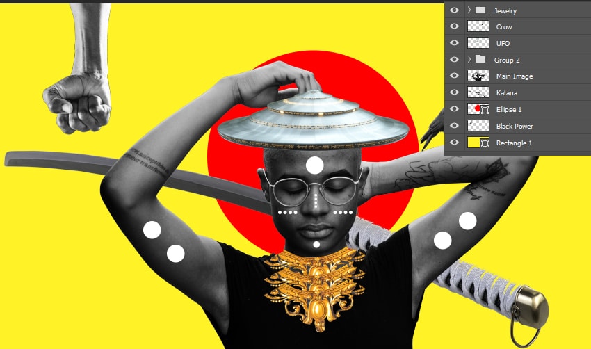 Adding the Black Power symbol