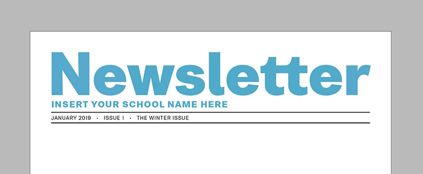 add text to the top portion of the front cover