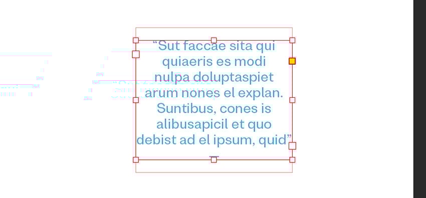 create a new text box to add a pull-quote