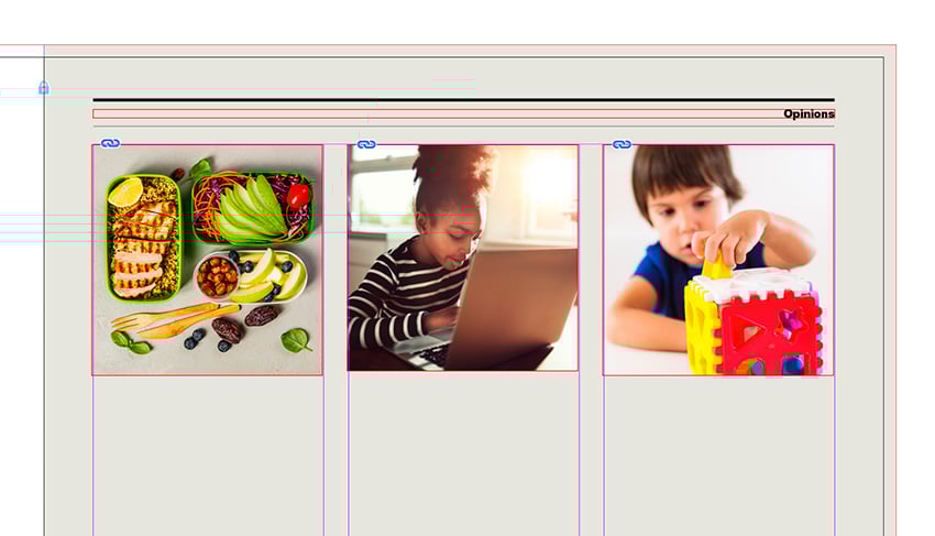 add a background to page 3 and add images