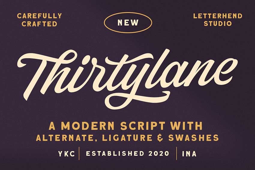 Cricut sports fonts: Thirtylane