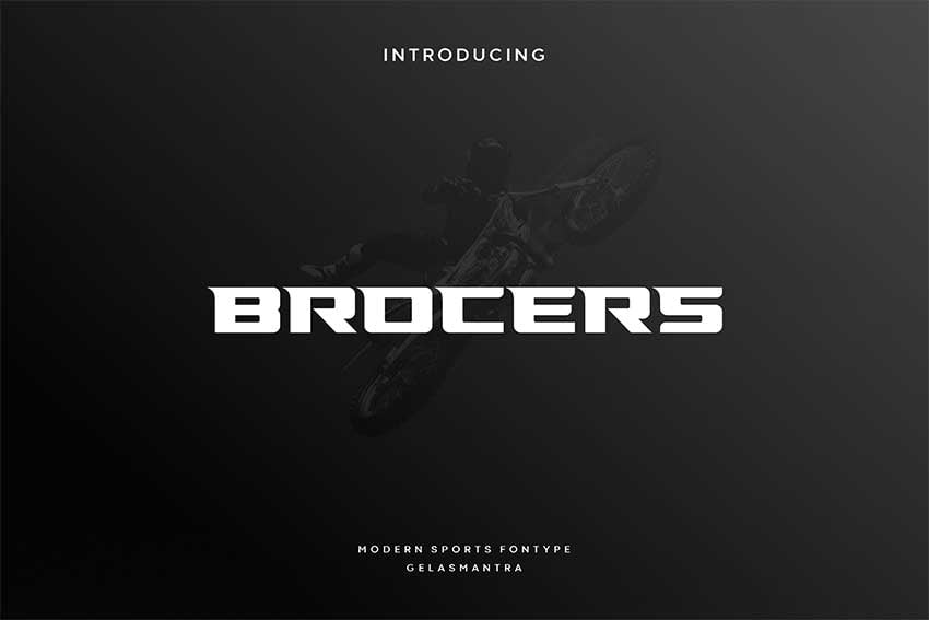 Cricut sports font: Brocers