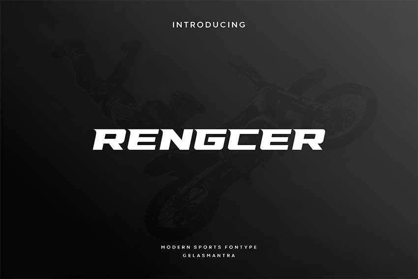 Cricut sports font: Rengcer