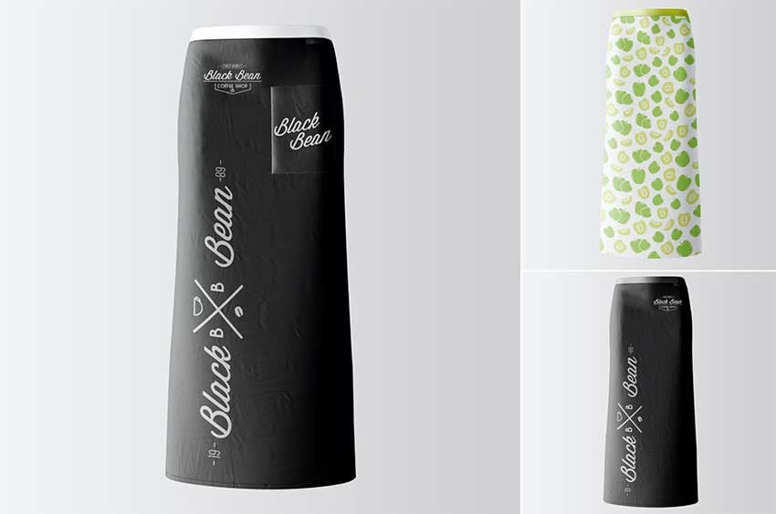 Half waist apron mockup