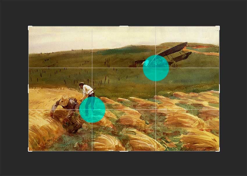 Crashed Aeroplane by John Singer Sargent (1918)