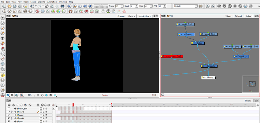 Matte-blur layer properties