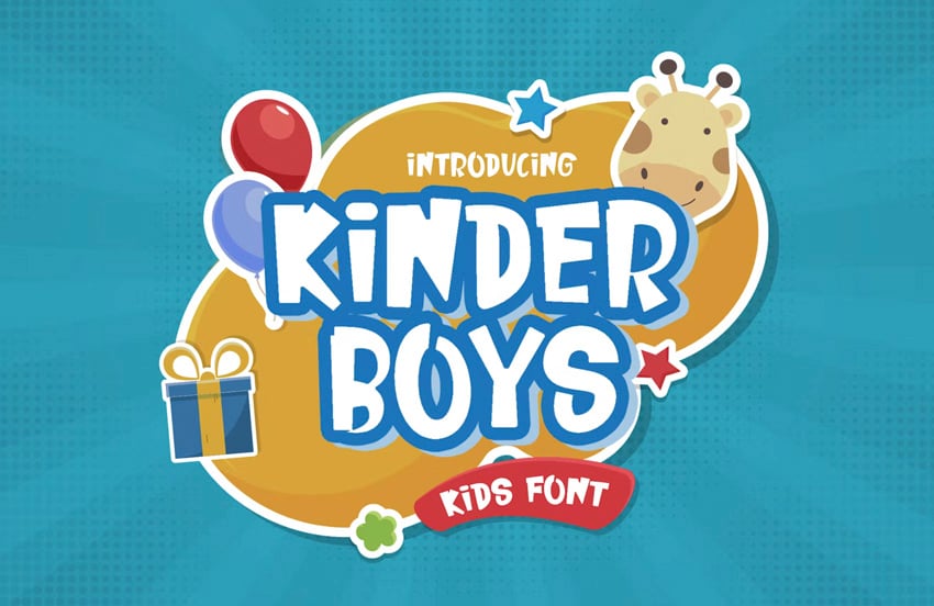 kinderboys kids font