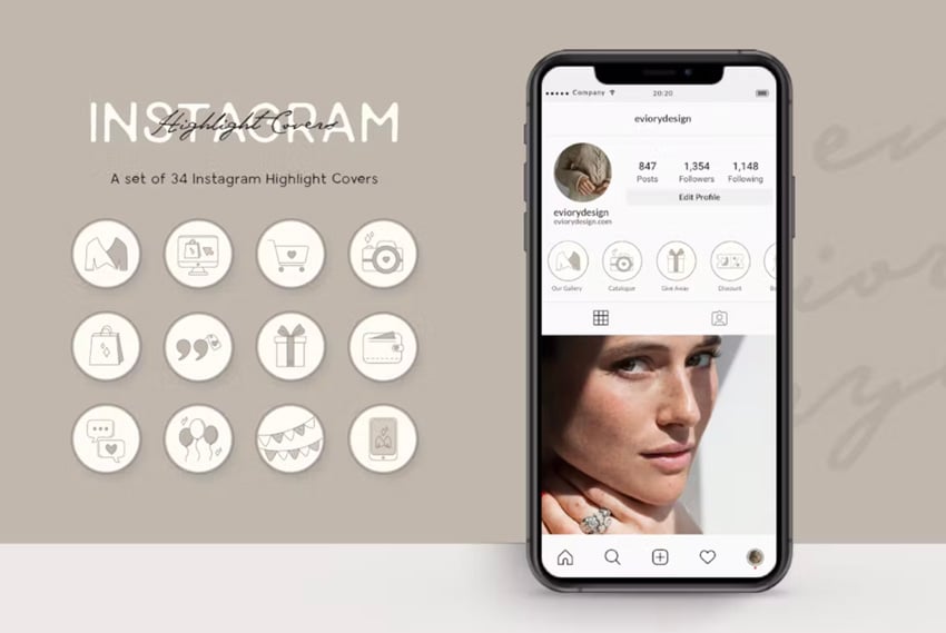 Instagram Highlight Shop and Business