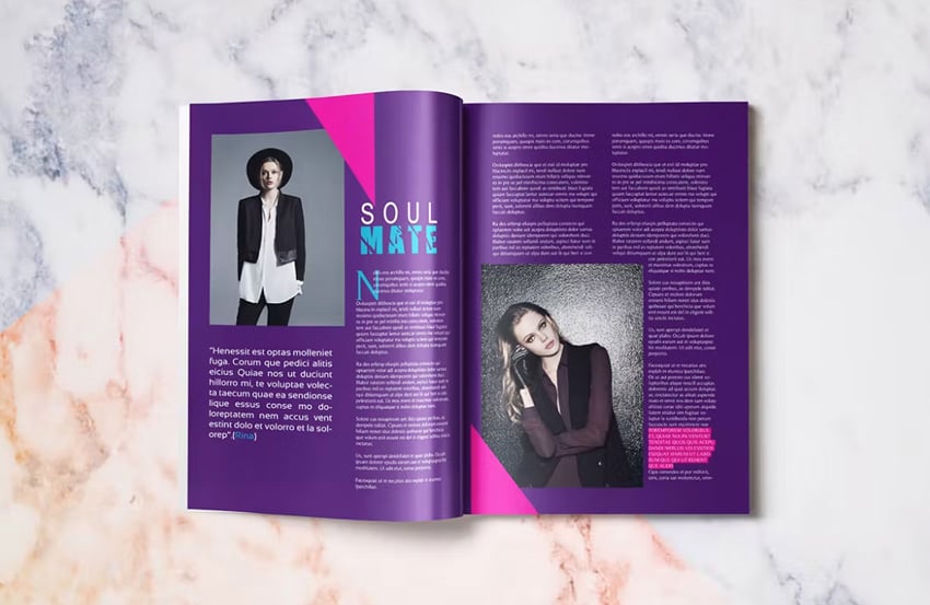 digital magazine template