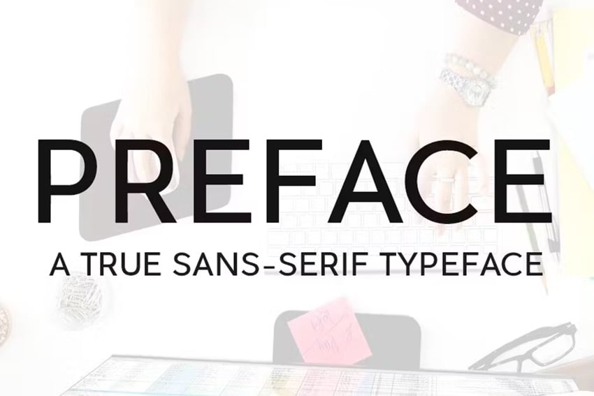 preface font