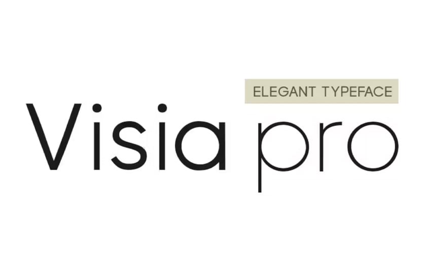 visia pro font