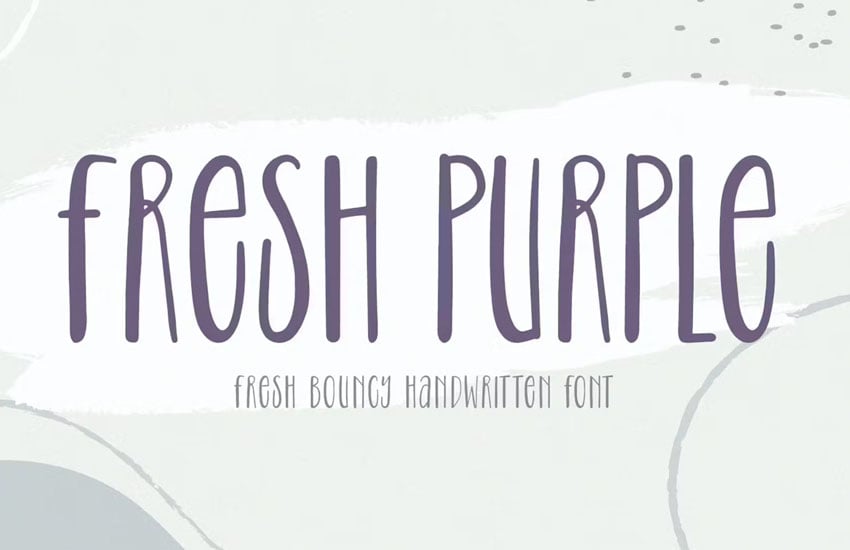 fresh purple font