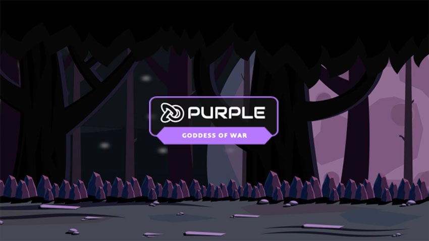 Discord Black Theme With a Graphic of a Crystal Cave