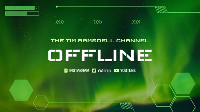 Twitch Offline Banner Maker With Tech Images