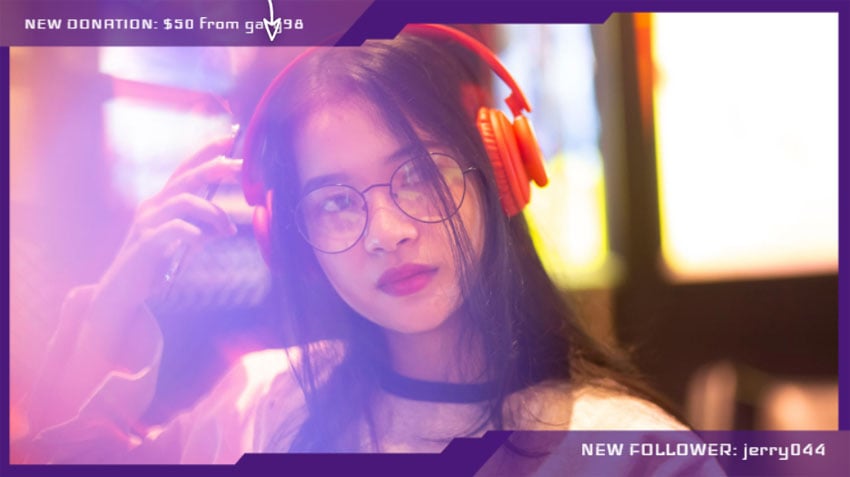 Twitch OBS Webcam Frame With Modern Border