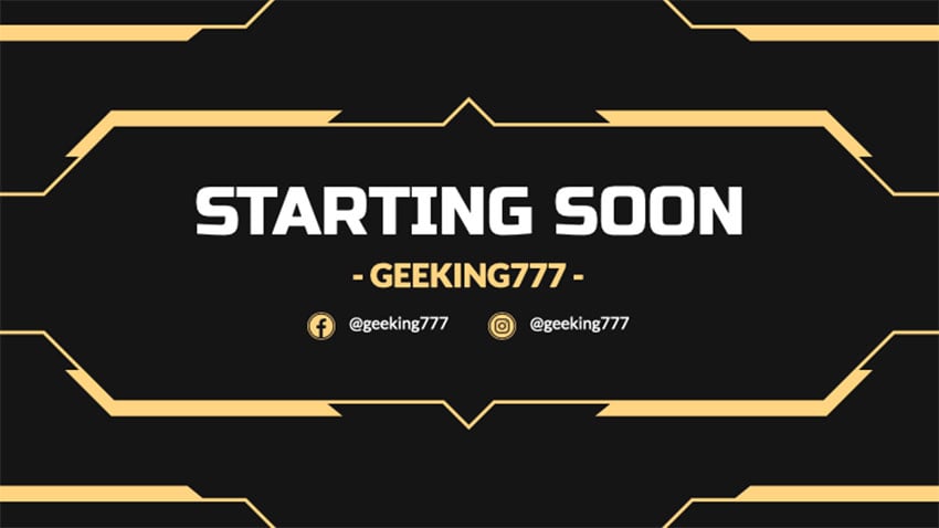 starting soon overlay template