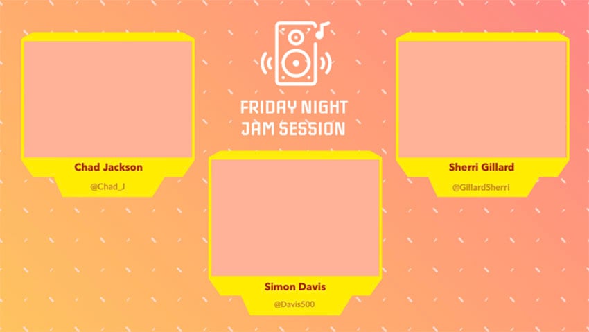 three camera twitch overlay