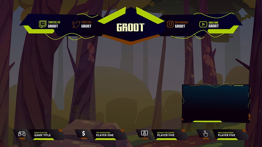 tree twitch overlay template