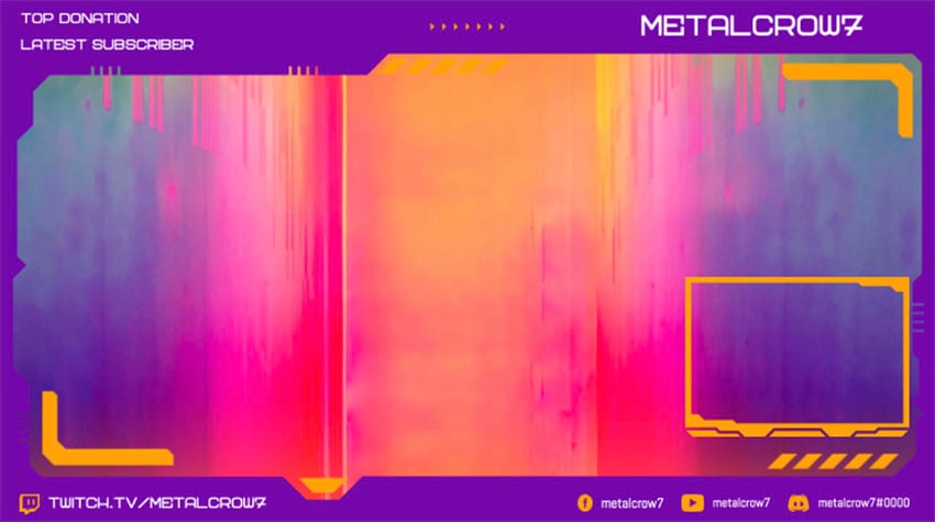 futuristic twitch overlay